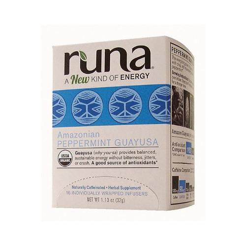 Runa Tea Organic Mint Guayusa Tea - Case of 6 - 16 Bags