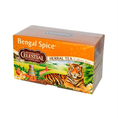 Celestial Seasonings Herbal Tea Caffeine Free Bengal Spice - 20 Tea Bags - Case of 6