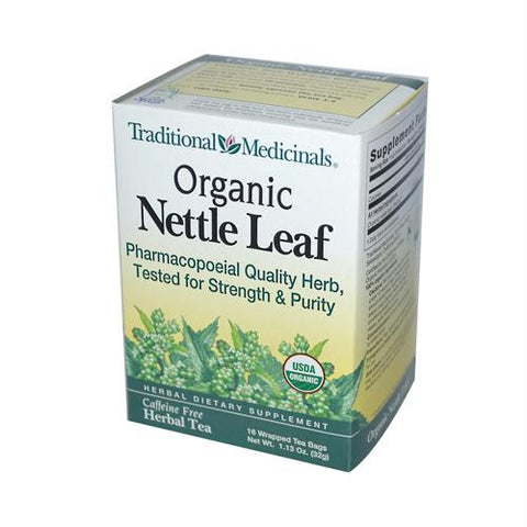 Traditional Medicinals Organic Nettle Leaf Herbal Tea - 16 Tea Bags - Case of 6