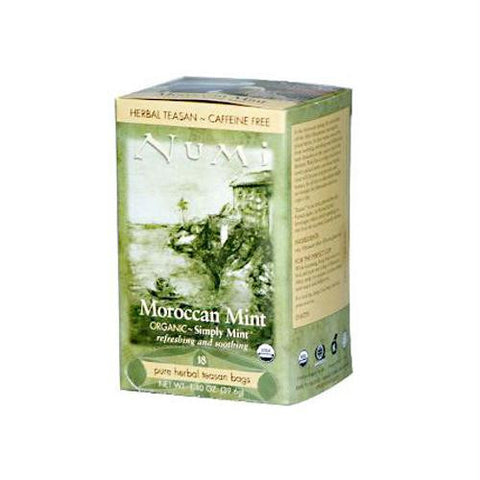 Numi Organic Tea Moroccan Mint - 18 Tea Bags - Case of 6