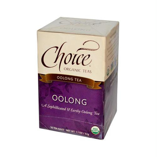 Choice Organic Teas Oolong Tea - 16 Tea Bags - Case of 6