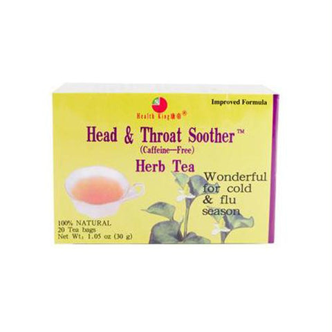 Health King Head and Throat Soother Herb Tea - 20 Tea Bags