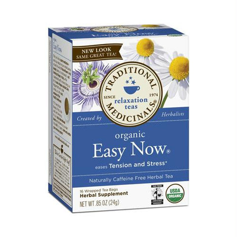 Traditional Medicinals Organic Easy Now Herbal Tea - Caffeine Free - 16 Bags