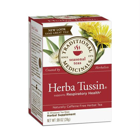 Traditional Medicinals Herba Tussin Herbal Tea - Caffeine Free - 16 Bags