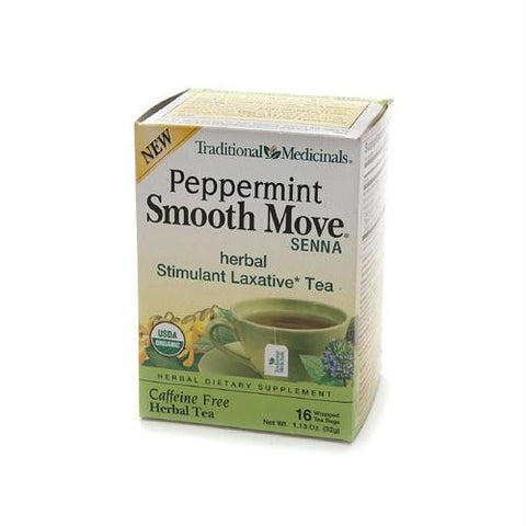 Traditional Medicinals Organic Smooth Tea - Senna Peppermint - 16 Bags