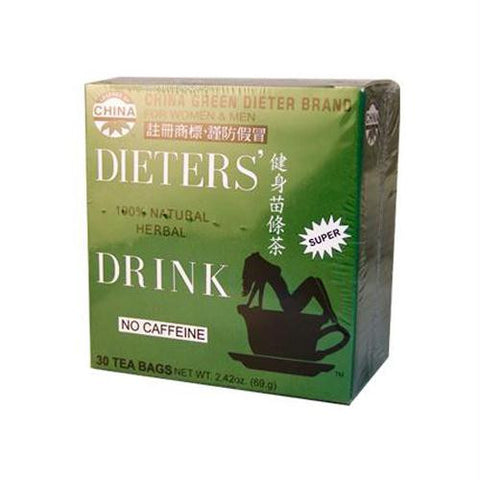 Uncle Lees China Green Dieters Tea Caffeine Free - 30 Tea Bags