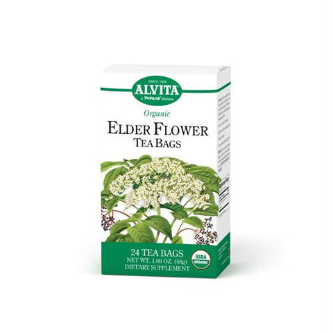 Alvita Teas Organic Elder Flower Tea Bags - 24 Bags