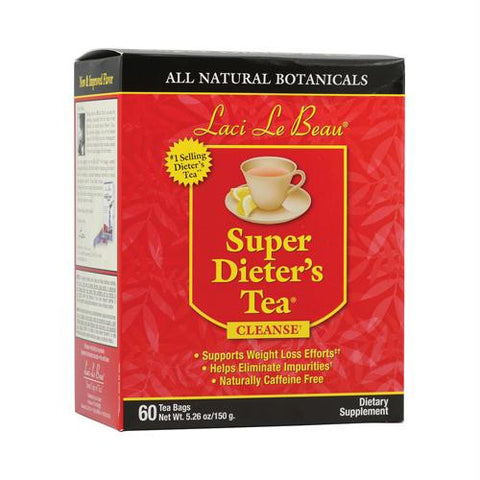 Laci Le Beau Super Dieters Tea All Natural Botanicals - 60 Tea Bags