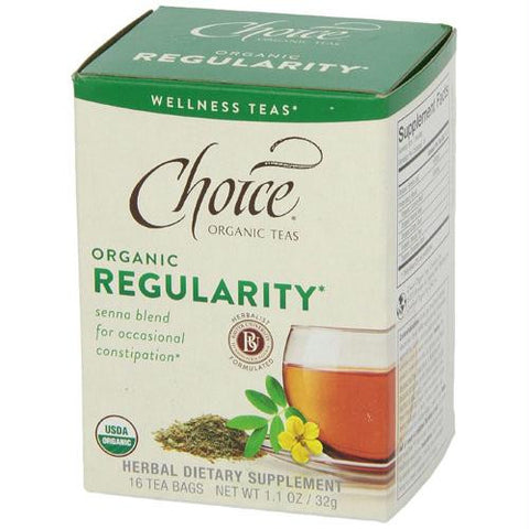 Choice Organic Teas - Organic Regularity Tea - 16 Bags - Case of 6