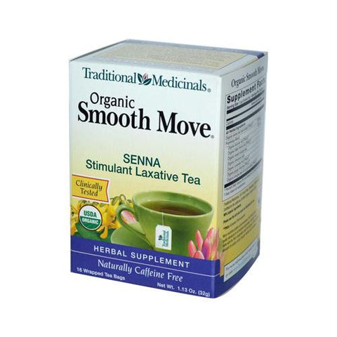 Traditional Medicinals Organic Smooth Move Herbal Tea - 16 Tea Bags - Case of 6