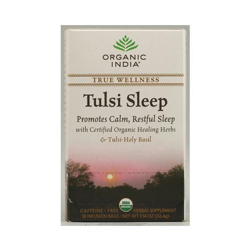 Organic India Tulsi True Wellness Sleep Tea - 18 Tea Bags - Case of 6