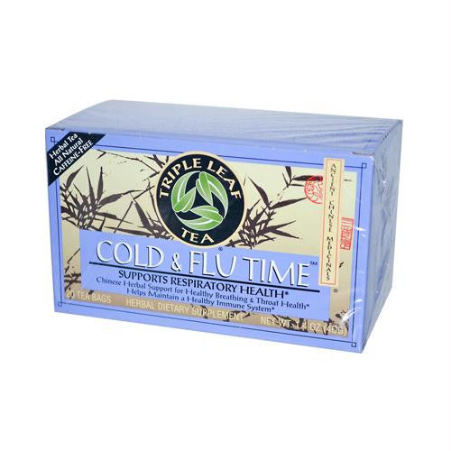 Triple Leaf Tea Cold and Flu Time - 20 Tea Bags - Case of 6