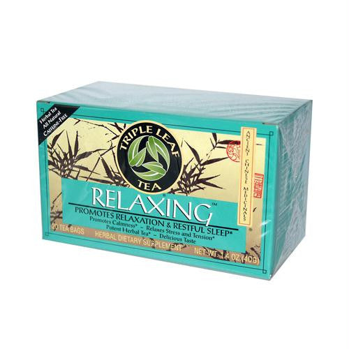 Triple Leaf Tea Relaxing Herb Tea - 20 Tea Bags - Case of 6