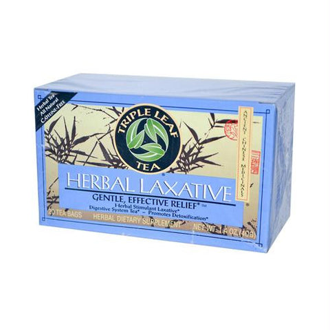 Triple Leaf Tea Herbal Laxative - 20 Tea Bags - Case of 6