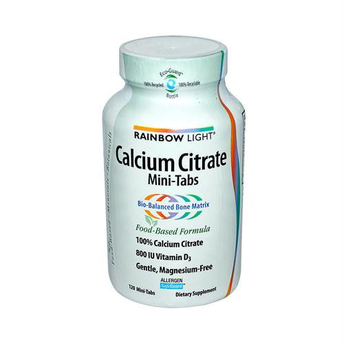 Rainbow Light 100% Calcium Citrate Mini-Tabs - 120 Mini-Tabs