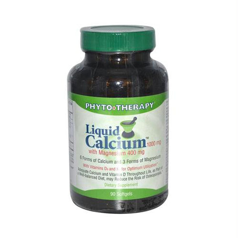 Phyto-Therapy Liquid Calcium - 1000 mg - 90 Softgels