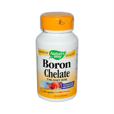 Natures Way Boron Chelate - 100 Capsules