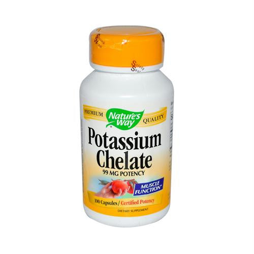 Natures Way Potassium Chelate - 100 Capsules