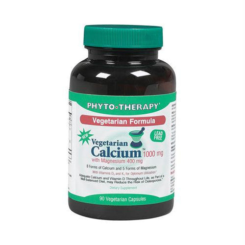 Phyto-Therapy Vegetarian Calcium with Magnesium - 90 Vegetarian Capsules