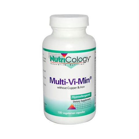 NutriCology Multi-Vi-Min without Copper and Iron - 150 Vegetarian Capsules