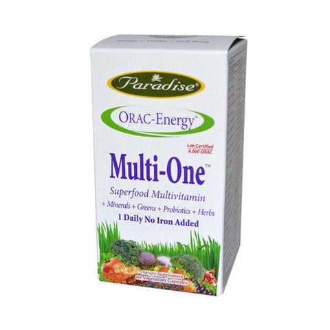 Paradise Herbs Orac-Energy Multi without Iron - 60 vcaps