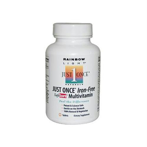 Rainbow Light Just Once Iron-Free Food-Based Multivitamin - 60 Tablets