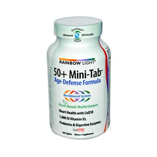 Rainbow Light 50 plus Mini-Tab Age-Defense Formula - 180 Tablets