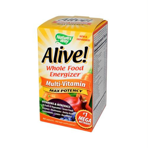 Natures Way Alive! Multi-Vitamin Max Potency - 90 Tablets