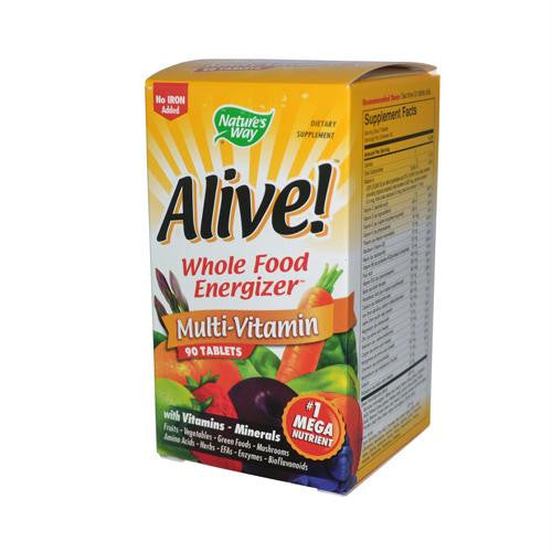 Natures Way Alive! Multi-Vitamin No Iron Added - 90 Tablets