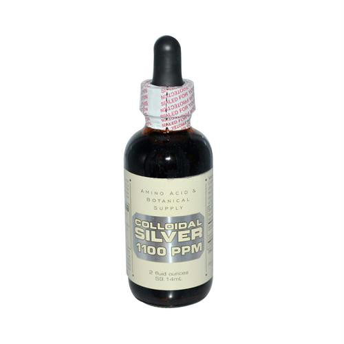 Amino Acid and Botanical Supply Colloidal Silver - 1100 ppm - 2 fl oz