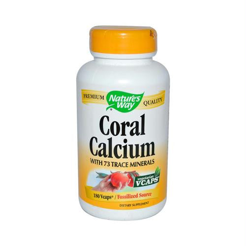 Natures Way Coral Calcium with 73 Trace Minerals - 180 Vcaps