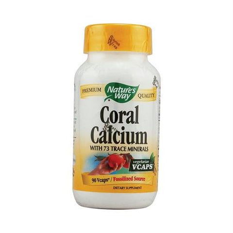 Natures Way Coral Calcium with 73 Trace Minerals - 90 Vegetarian Capsules