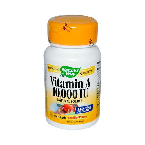 Natures Way Vitamin A - 10000 IU - 100 Softgels