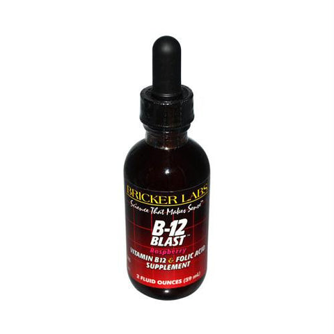 Bricker Labs Blast B12 Vitamin B12 and Folic Acid - 2 fl oz