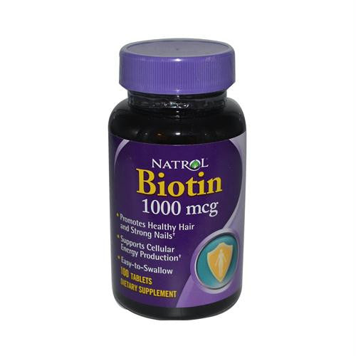 Natrol Biotin - 1000 mcg - 100 Tablets