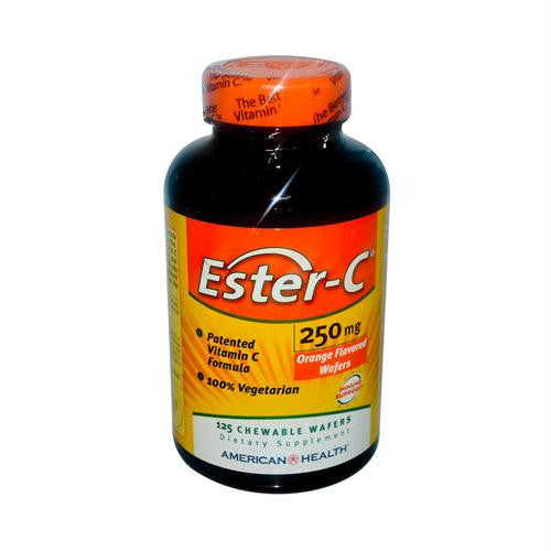 American Health Ester-C Orange - 250 mg - 125 Wafers