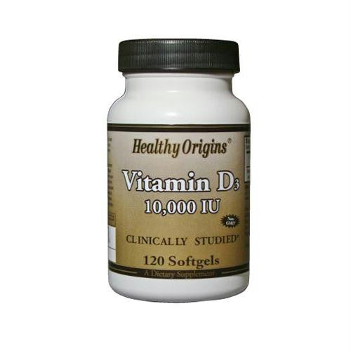 Healthy Origins Vitamin D3 - 10000 IU - 120 Softgels