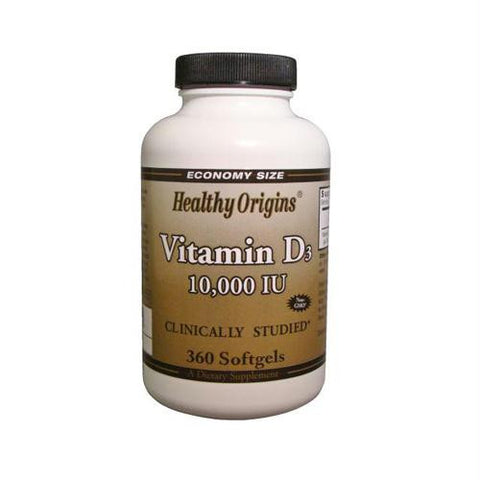 Healthy Origins Vitamin D3 - 10000 IU - 360 Softgels