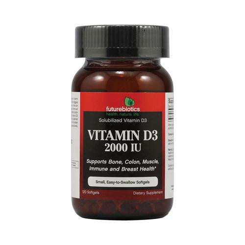 FutureBiotics Vitamin D3 - 2000 IU - 120 Softgels