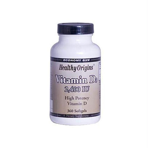 Healthy Origins Vitamin D3 - 2400 IU - 360 Softgels