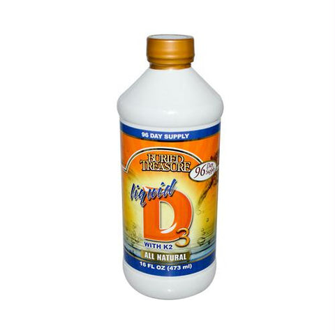 Buried Treasure Liquid D3 with K2 - 16 fl oz