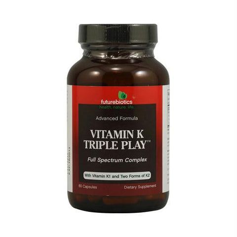 FutureBiotics Vitamin K Triple Play - 60 Capsules