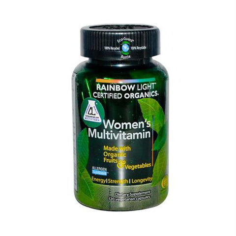 Rainbow Light Certified Organics Womens Multivitamin - 120 Vegetarian Capsules