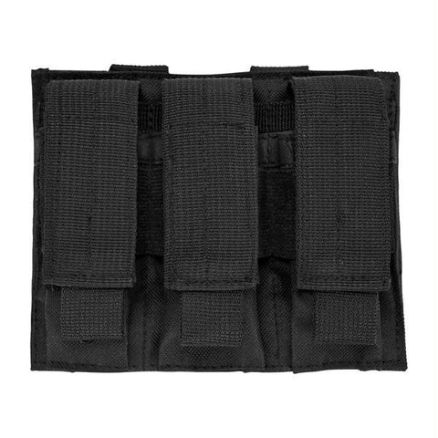 Vism By Ncstar Triple Pistol Mag Pouch-Black