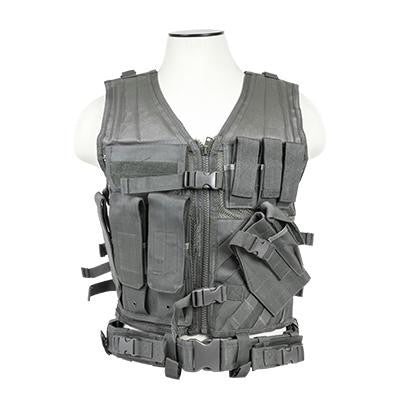 Vism By Ncstar Tactical Vest-Urban Gray  M-xl