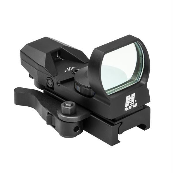 NcStar Rogue Reflex Sight-4 Different Rogue Reticles-Blue-Quick Release Mount-Black