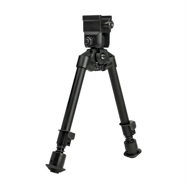 NcStar Bipod With Weaver Quick Release Mount- Universal Barrel Adapter Included-Notched Legs