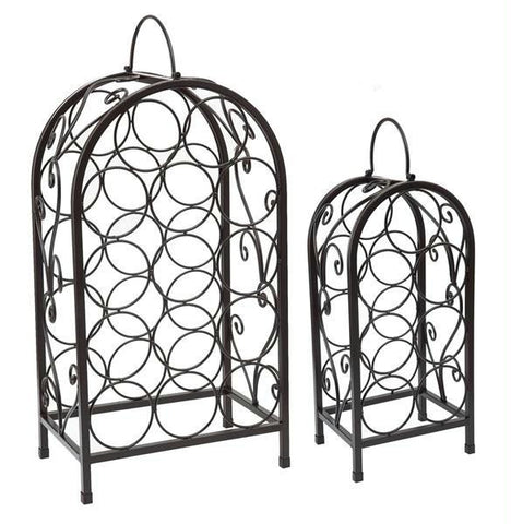 Matte Black Nesting Wine Racks 27 x 13 x 8e Set of 2