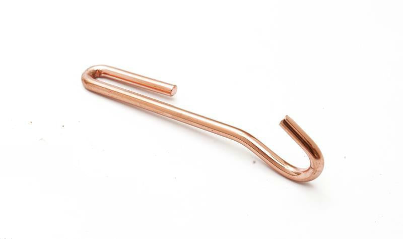 4e Copper Angled Pot Rack Hooks - Set of 4