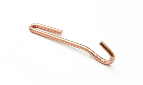 4e Copper Angled Pot Rack Hooks - Set of 4